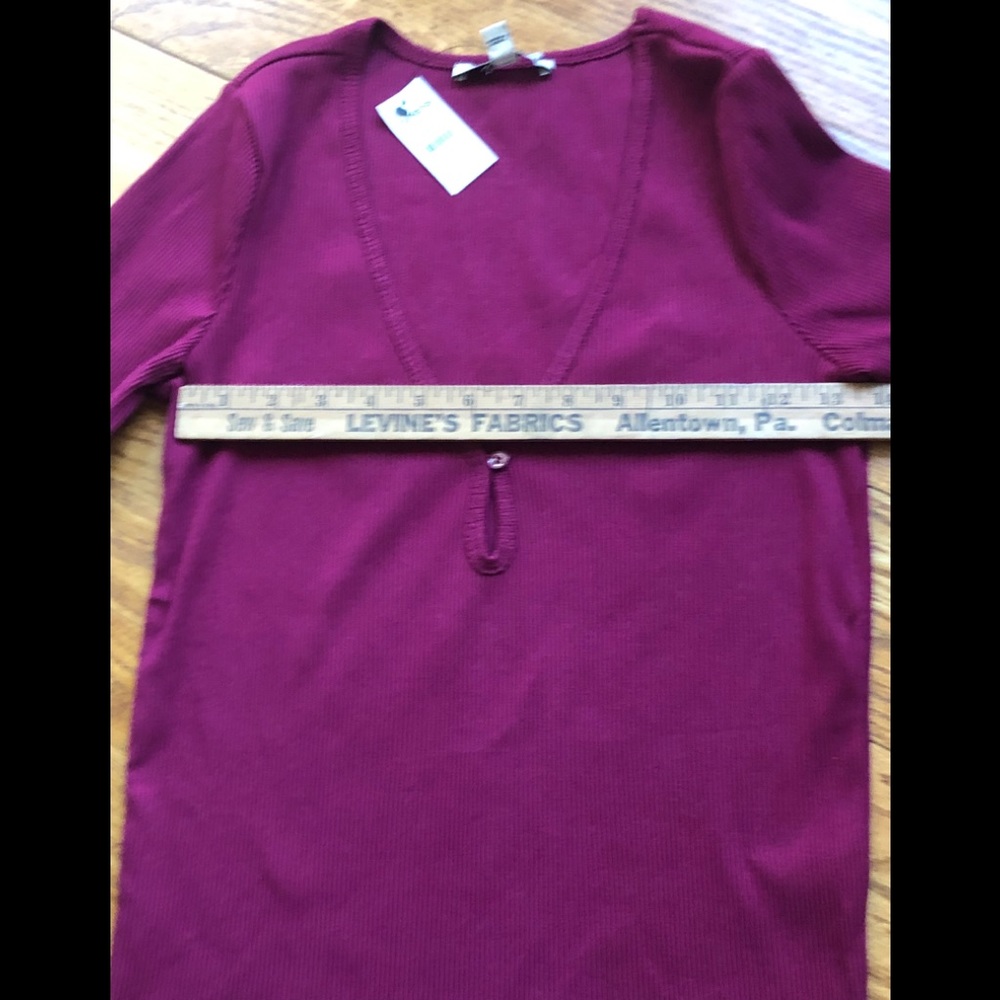 Express Ribbed Long Sleeve Top - Picture 5 of 6